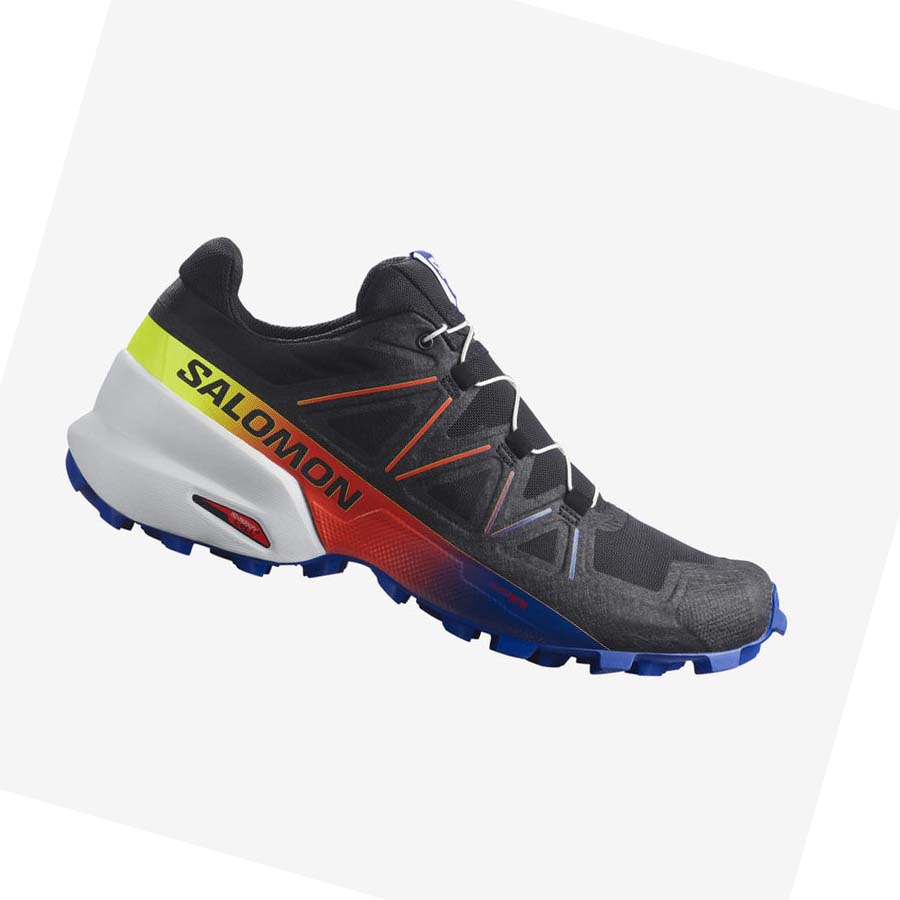 Salomon SPEEDCROSS 5 RACING PACK Trail Futócipő Női Fekete Sárga | HU 2849FDN